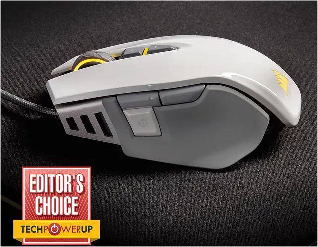 Alt view image 5 of 8 - Corsair M65 RGB Elite - FPS Gaming Mouse - 18,000 DPI Optical Sensor - Adjustable DPI Sniper Button - Tunable Weights - White