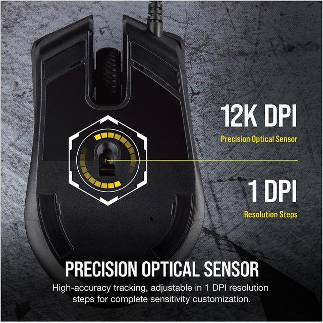 Alt view image 5 of 8 - Corsair Harpoon PRO - RGB Gaming Mouse - Lightweight Design - 12,000 DPI Optical Sensor, Wired Pro
