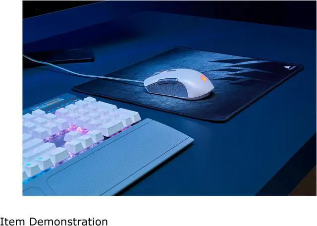Alt view image 15 of 20 - Corsair M55 RGB PRO Ambidextrous Multi-Grip Gaming Mouse, White, Backlit RGB LED, 12400 dpi, Optical