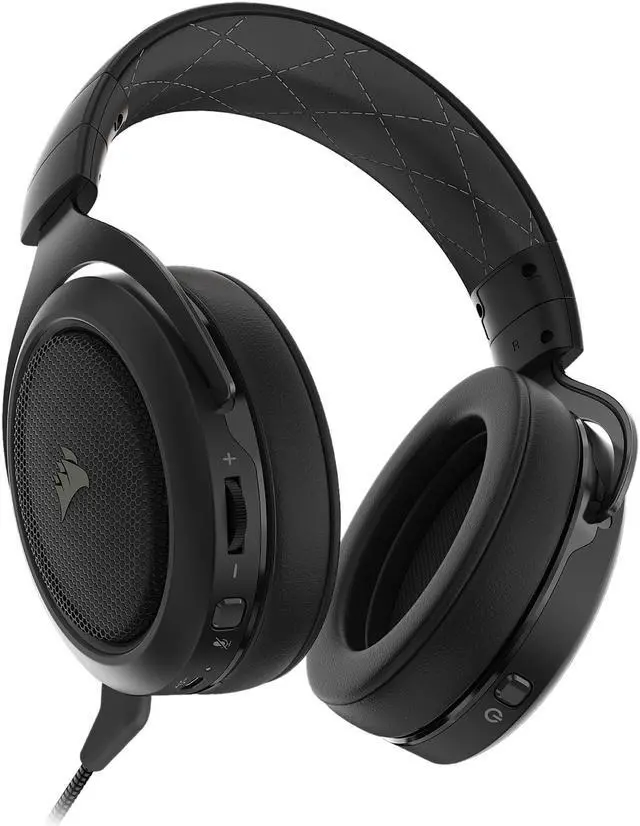 Alt view image 5 of 16 - Corsair HS70 Pro Wireless Gaming Headset - 7.1 Surround Sound Headphones for PC, MacOS, PS5, PS4 - Discord Certified - 50mm Drivers – Carbon