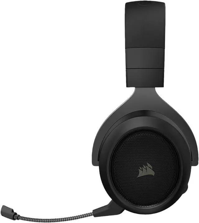 Alt view image 4 of 16 - Corsair HS70 Pro Wireless Gaming Headset - 7.1 Surround Sound Headphones for PC, MacOS, PS5, PS4 - Discord Certified - 50mm Drivers – Carbon