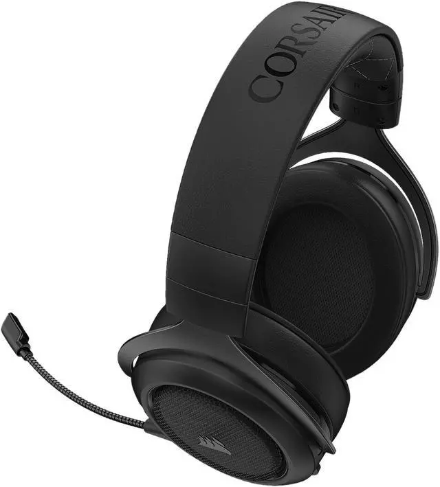 Alt view image 6 of 16 - Corsair HS70 Pro Wireless Gaming Headset - 7.1 Surround Sound Headphones for PC, MacOS, PS5, PS4 - Discord Certified - 50mm Drivers – Carbon