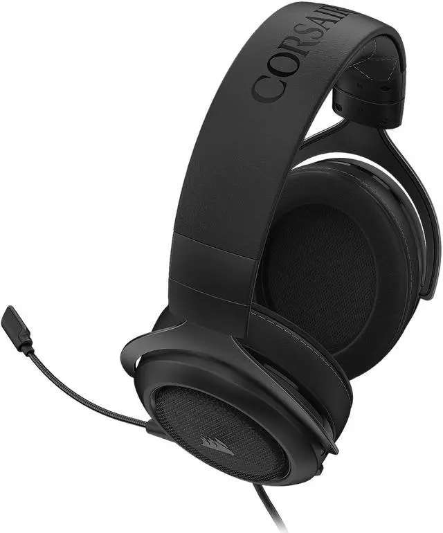 Alt view image 6 of 14 - Corsair HS60 PRO - 7.1 Virtual Surround Sound Gaming Headset with USB DAC - Works with PC, Xbox Series X, Xbox Series S, Xbox One, PS5, PS4, and Nintendo Switch - Carbon (CA-9011213-NA)