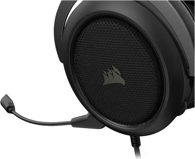 Alt view image 7 of 14 - Corsair HS60 PRO - 7.1 Virtual Surround Sound Gaming Headset with USB DAC - Works with PC, Xbox Series X, Xbox Series S, Xbox One, PS5, PS4, and Nintendo Switch - Carbon (CA-9011213-NA)
