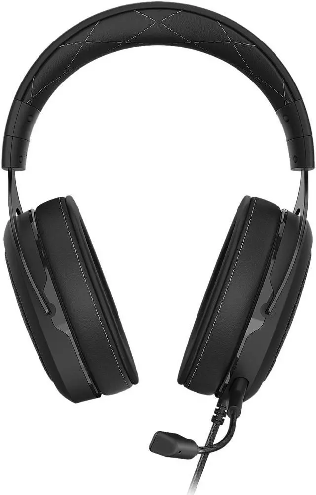 Alt view image 3 of 14 - Corsair HS60 PRO - 7.1 Virtual Surround Sound Gaming Headset with USB DAC - Works with PC, Xbox Series X, Xbox Series S, Xbox One, PS5, PS4, and Nintendo Switch - Carbon (CA-9011213-NA)