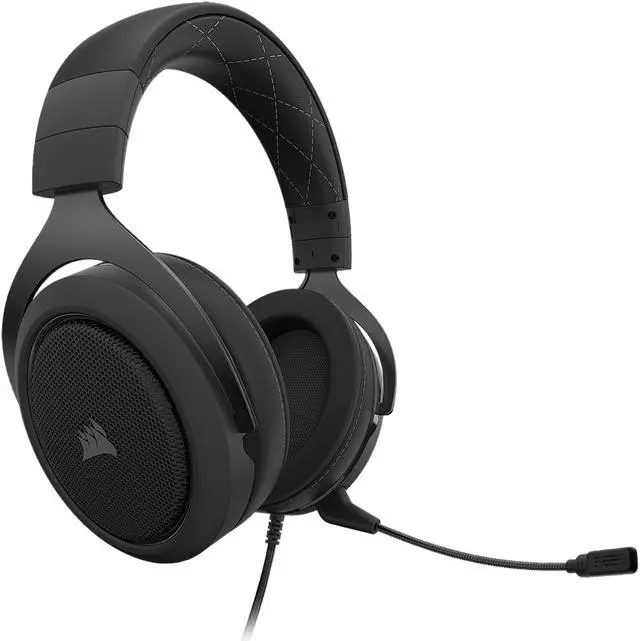 Alt view image 2 of 14 - Corsair HS60 PRO - 7.1 Virtual Surround Sound Gaming Headset with USB DAC - Works with PC, Xbox Series X, Xbox Series S, Xbox One, PS5, PS4, and Nintendo Switch - Carbon (CA-9011213-NA)
