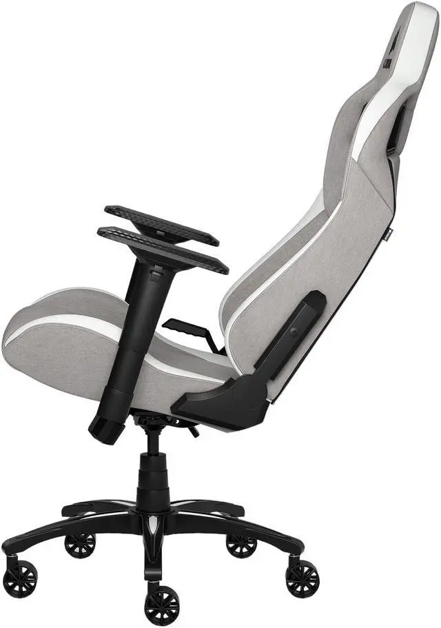 Alt view image 5 of 9 - Corsair T3 RUSH Gaming Chair - Gray/White (CF-9010030-WW)