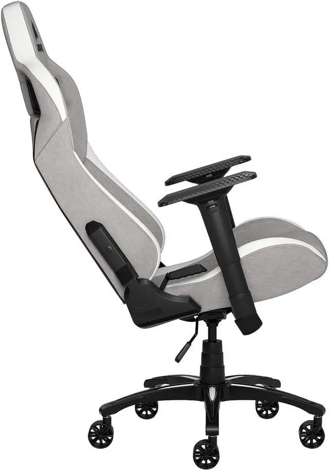 Alt view image 3 of 9 - Corsair T3 RUSH Gaming Chair - Gray/White (CF-9010030-WW)