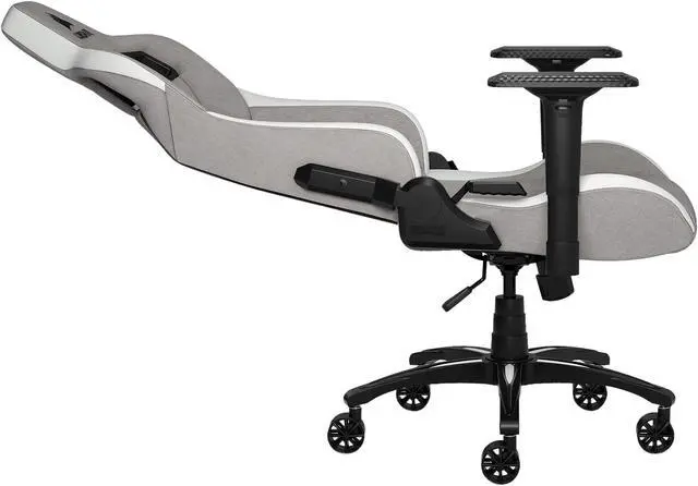 Alt view image 8 of 9 - Corsair T3 RUSH Gaming Chair - Gray/White (CF-9010030-WW)