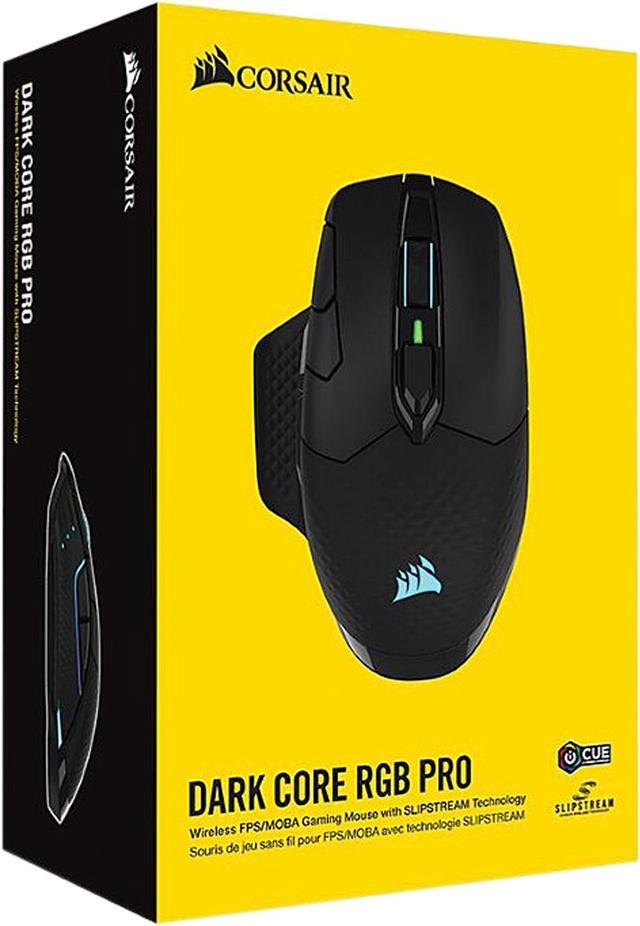 Alt view image 5 of 12 - Corsair DARK CORE RGB PRO CH-9315411-NA Black 8 Buttons 1 x Wheel USB 2.0 Type-A SLIPSTREAM/Bluetooth Wireless, Wired Optical FPS/MOBA Gaming Mouse, Backlit RGB LED