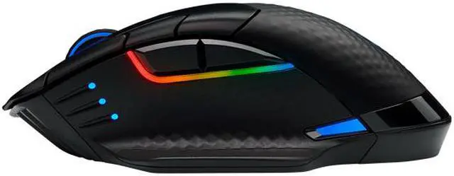 Alt view image 9 of 16 - Corsair Dark Core RGB Pro SE, Wireless FPS/MOBA Gaming Mouse with Slipstream Technology, Black, Backlit RGB LED, 18000 DPI, Optical, Qi Wireless Charging Certified