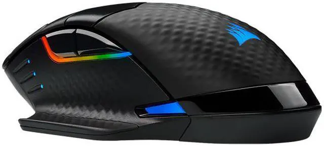 Alt view image 8 of 16 - Corsair Dark Core RGB Pro SE, Wireless FPS/MOBA Gaming Mouse with Slipstream Technology, Black, Backlit RGB LED, 18000 DPI, Optical, Qi Wireless Charging Certified