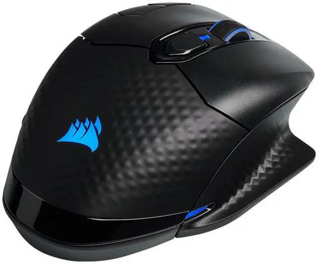 Alt view image 4 of 16 - Corsair Dark Core RGB Pro SE, Wireless FPS/MOBA Gaming Mouse with Slipstream Technology, Black, Backlit RGB LED, 18000 DPI, Optical, Qi Wireless Charging Certified