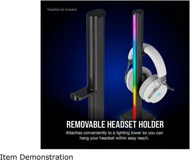 Alt view image 6 of 8 - CORSAIR iCUE LT100 Smart Lighting Towers Starter Kit