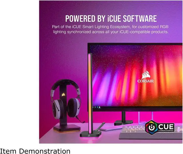 Alt view image 4 of 7 - Corsair iCUE LT100 Smart Lighting Tower Expansion Kit