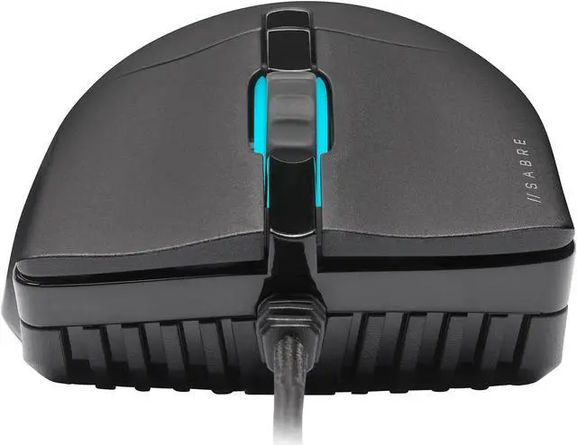 Alt view image 9 of 15 - CORSAIR SABRE RGB PRO CHAMPION SERIES FPS/MOBA Gaming Mouse - Ergonomic Shape for Esports and Competitive Play - Ultra-Lightweight 74g - Flexible Paracord Cable