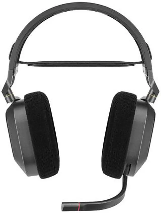 Alt view image 14 of 16 - Corsair HS80 RGB WIRELESS Premium Gaming Headset with Dolby Atmos Audio (Low-Latency, Omni-Directional Microphone, 60ft Range, Up to 20 Hours Battery Life, PS5/PS4 Wireless Compatibility) Black