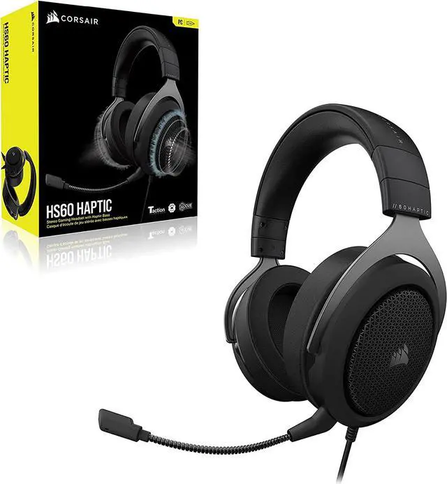 Alt view image 6 of 6 - HS60 HAPTIC Stereo Gaming Headset with Haptic Bass — Carbon (CA-9011228-NA )