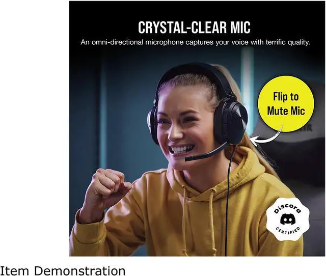 Alt view image 5 of 9 - Corsair HS55 SURROUND 3.5mm Connector Circumaural Wired Gaming Headset - Carbon