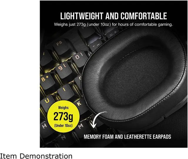 Alt view image 6 of 9 - Corsair HS55 SURROUND 3.5mm Connector Circumaural Wired Gaming Headset - Carbon