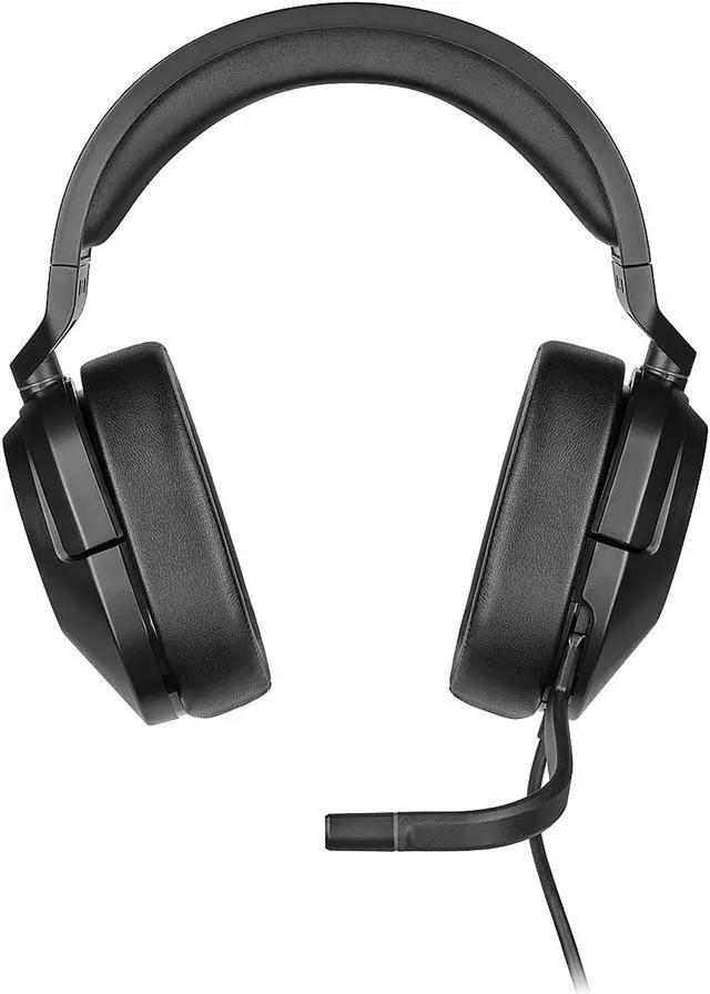Alt view image 2 of 9 - Corsair HS55 SURROUND 3.5mm Connector Circumaural Wired Gaming Headset - Carbon