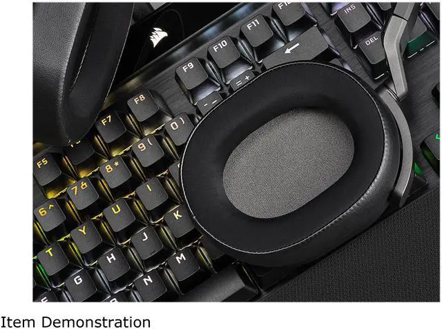 Alt view image 4 of 10 - Corsair HS65 SURROUND 3.5mm Connector Circumaural Wired Gaming Headset - Carbon