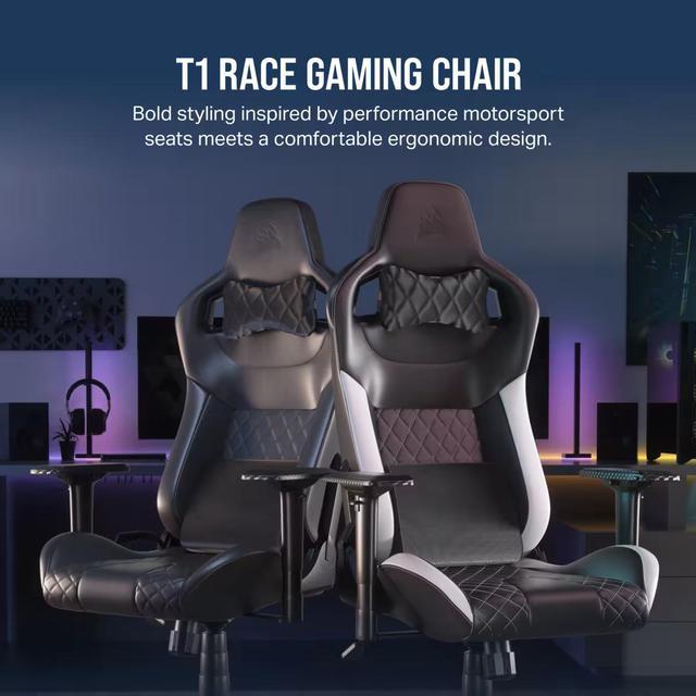 Corsair T1 RACE Gaming Chair Black Gaming Chairs
