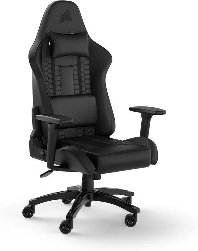 Alt view image 6 of 6 - Corsair TC100 RELAXED Gaming Chair (Leatherette Black)