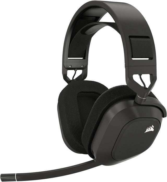 Alt view image 9 of 14 - Corsair HS80 MAX Wireless Multiplatform Gaming Headset with Bluetooth - Dolby Atmos - Broadcast Quality Microphone - iCUE Compatible - PC, Mac, PS5, PS4, Mobile - Steel Gray