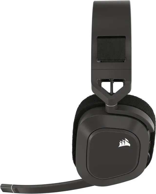 Alt view image 12 of 14 - Corsair HS80 MAX Wireless Multiplatform Gaming Headset with Bluetooth - Dolby Atmos - Broadcast Quality Microphone - iCUE Compatible - PC, Mac, PS5, PS4, Mobile - Steel Gray