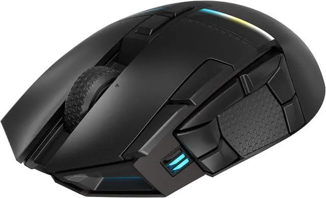 Alt view image 9 of 19 - Corsair DARKSTAR RGB Wireless Gaming Mouse for MMO, MOBA - 26,000 DPI - 15 Programmable Buttons - Up to 80hrs Battery - iCUE Compatible - Black
