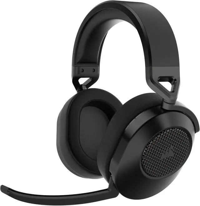 Alt view image 8 of 13 - Corsair HS65 WIRELESS Gaming Headset, low-latency 2.4GHz wireless audio, Bluetooth®, and Dolby® Audio 7.1 surround sound on PC and Mac with lightweight construction, Carbon