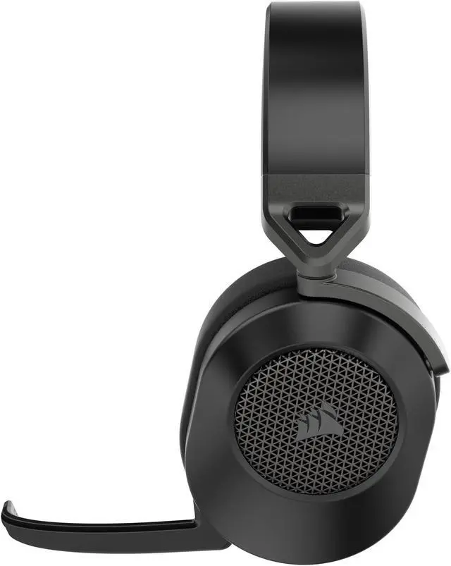 Alt view image 9 of 13 - Corsair HS65 WIRELESS Gaming Headset, low-latency 2.4GHz wireless audio, Bluetooth®, and Dolby® Audio 7.1 surround sound on PC and Mac with lightweight construction, Carbon