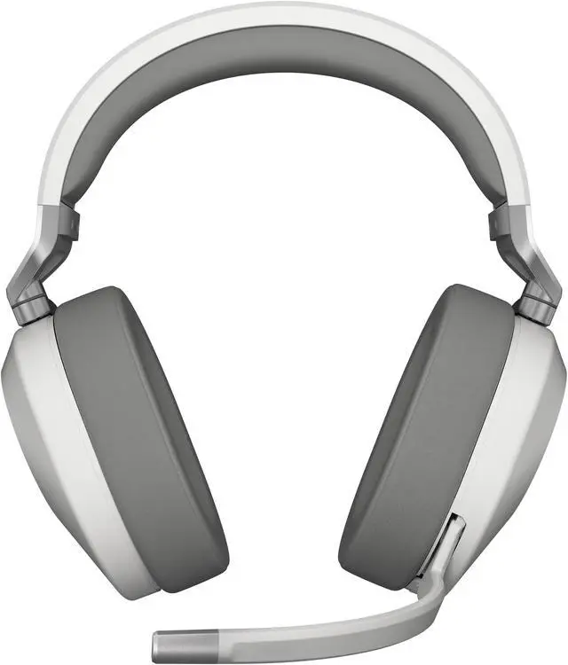 Alt view image 3 of 13 - Corsair HS65 WIRELESS Gaming Headset, low-latency 2.4GHz wireless audio, Bluetooth®, and Dolby® Audio 7.1 surround sound on PC and Mac with lightweight construction, White
