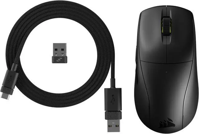 Alt view image 16 of 16 - CORSAIR M75 AIR WIRELESS Ultra-Lightweight Gaming Mouse, SLIPSTREAM WIRELESS, 26,000 DPI, symmetrical design, 60g (CH-931D100-NA) - Black