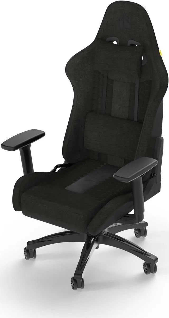 Alt view image 10 of 10 - Corsair TC100 RELAXED Gaming Chair (Fabric Black)
