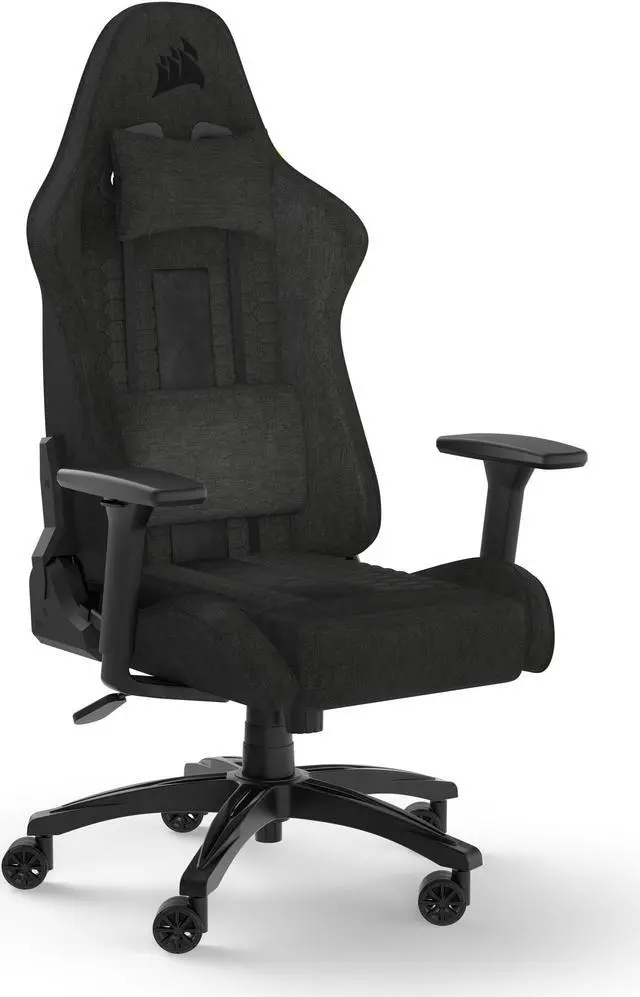 Alt view image 2 of 10 - Corsair TC100 RELAXED Gaming Chair (Fabric Black)
