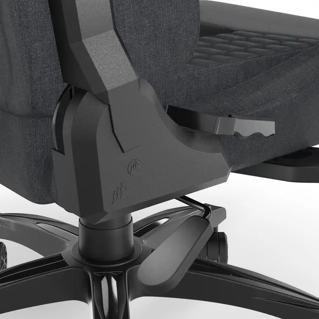 Alt view image 6 of 8 - Corsair TC100 RELAXED Gaming Chair (Fabric Grey/Black)