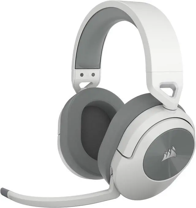 Alt view image 2 of 12 - CORSAIR HS55 WIRELESS Gaming Headset, Lightweight, Bluetooth - Dolby 7.1 Surround Sound - iCUE Compatible - PC, MAC, PlayStation, Mobile - White