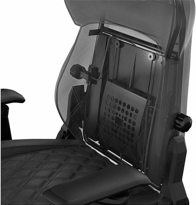 Alt view image 11 of 13 - Corsair TC500 LUXE Gaming Chair - Shadow (Black/Charcoal)