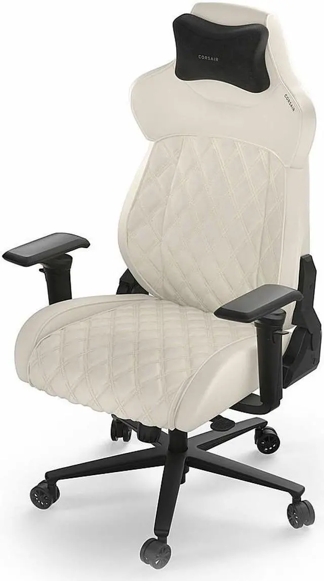 Alt view image 7 of 10 - Corsair TC500 LUXE Gaming Chair - Frost (White)