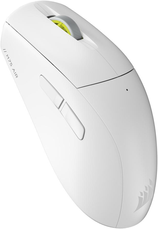 Alt view image 4 of 16 - Corsair M75 AIR Wireless Ultra-Light FPS Gaming Mouse – 26,000 DPI – Ultra-Fast Input – Symmetric Shape – iCUE Compatible – PC, Mac – White
