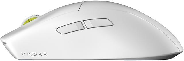 Alt view image 7 of 16 - Corsair M75 AIR Wireless Ultra-Light FPS Gaming Mouse – 26,000 DPI – Ultra-Fast Input – Symmetric Shape – iCUE Compatible – PC, Mac – White