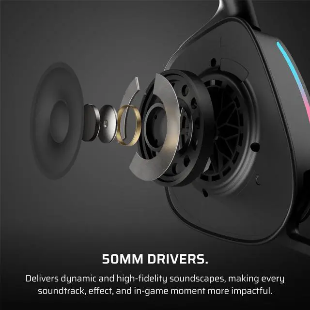 Alt view image 5 of 12 - CORSAIR VOID WIRELESS v2 Gaming Headset, Carbon
