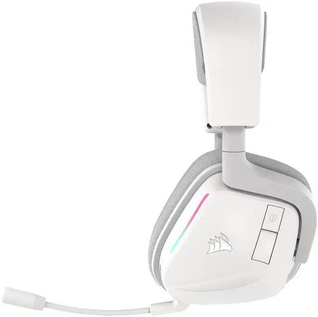 Alt view image 3 of 13 - Corsair VOID WIRELESS v2 Gaming Headset Works with PC, PS5 and Nintendo Switch- White (CA-9011380-WW)
