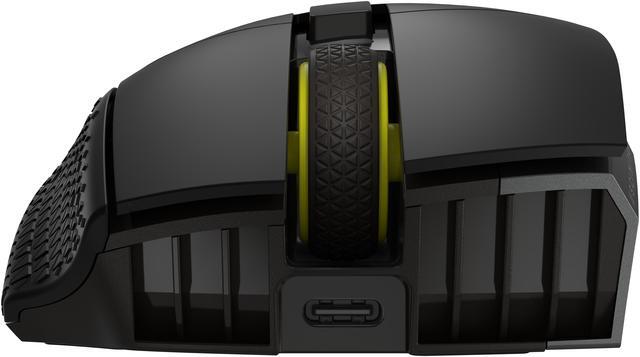 Alt view image 2 of 10 - Corsair Scimitar Elite Wireless SE MMO Gaming Mouse – 33000 DPI, 16 Programmable Buttons, Adjustable Key Slider, Elgato Stream Deck Integration, 1000Hz Polling, Up to 150hrs Battery – Gunmetal