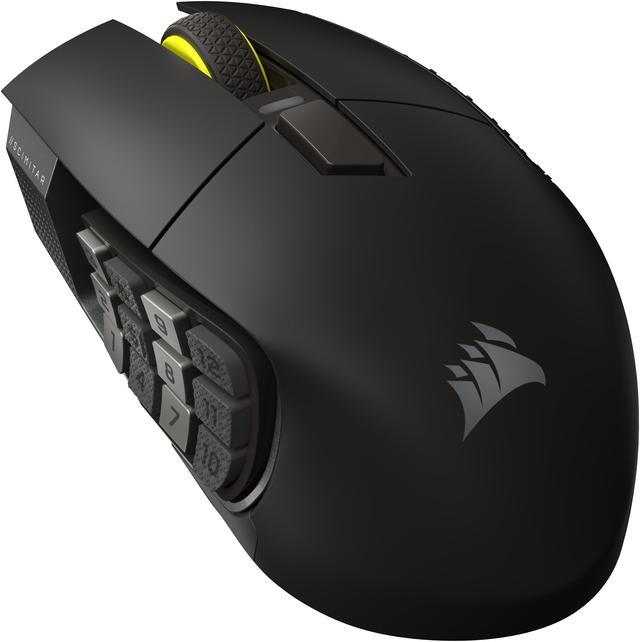 Alt view image 4 of 10 - Corsair Scimitar Elite Wireless SE MMO Gaming Mouse – 33000 DPI, 16 Programmable Buttons, Adjustable Key Slider, Elgato Stream Deck Integration, 1000Hz Polling, Up to 150hrs Battery – Gunmetal
