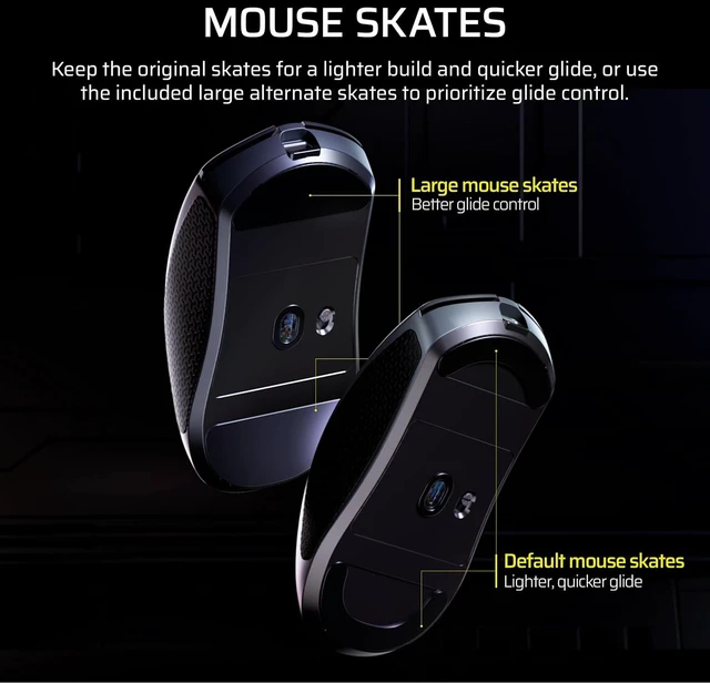 Alt view image 5 of 9 - Corsair Sabre V2 Pro Ultralight Wireless Gaming Mouse, 36g, 33,000 DPI MARKSMAN Sensor, 8000Hz Hyper-Polling, 70hr Battery, 2.4GHz/Wired, Mechanical Switches, Grip Tape Included, Black