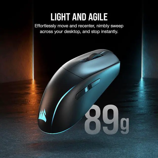 Alt view image 5 of 9 - Corsair M75 Wireless RGB Lightweight FPS Gaming Mouse – 26,000 DPI, Swappable Side Buttons, iCUE Compatible, PC – Black
