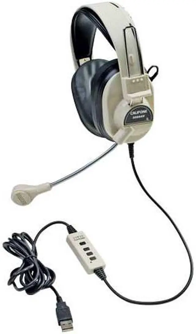Alt view image 2 of 2 - Califone 3066AV 3.5mm Connector Circumaural Headset